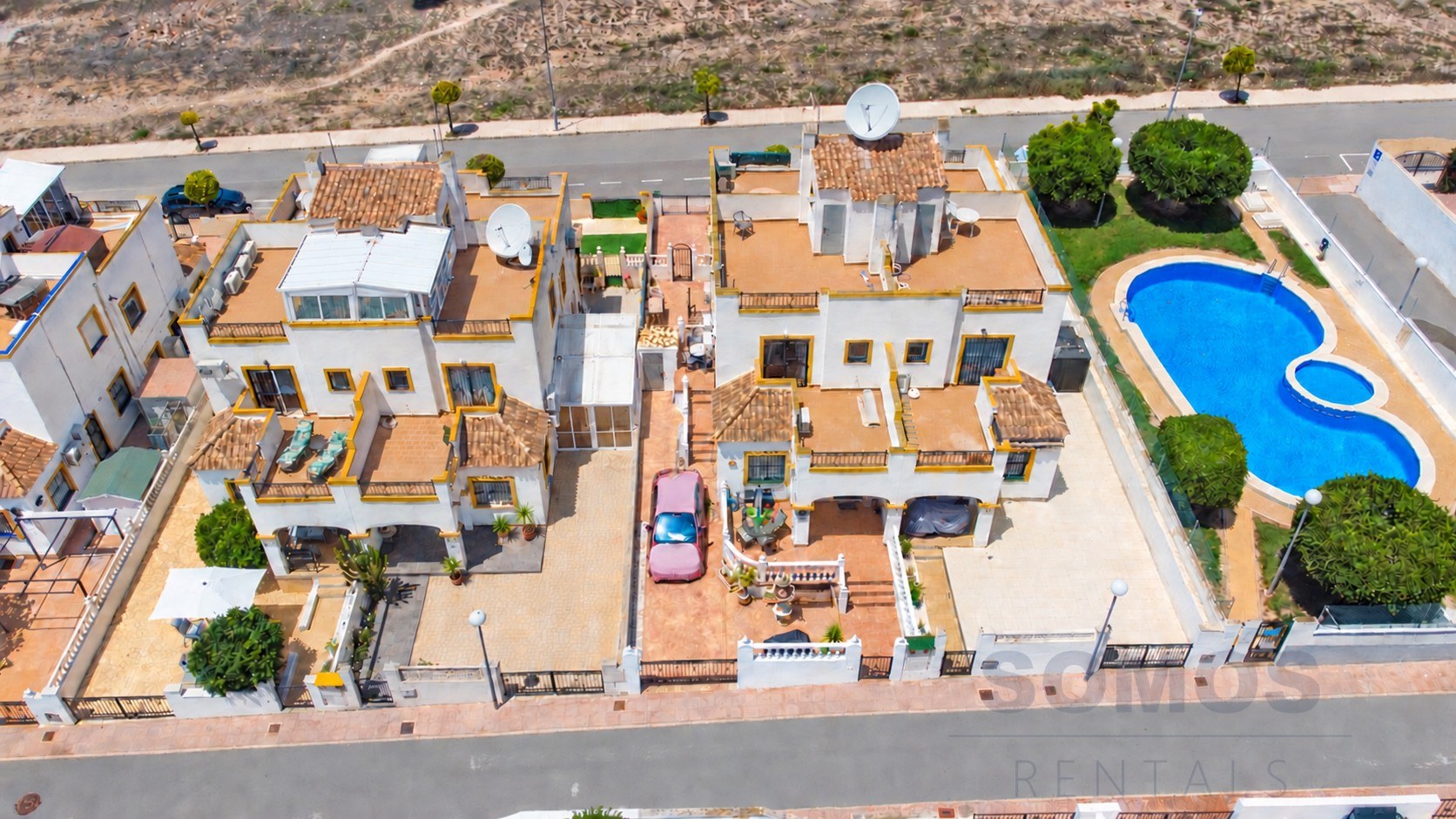 Aerial view — Casa Alfredo, Urb La Marina